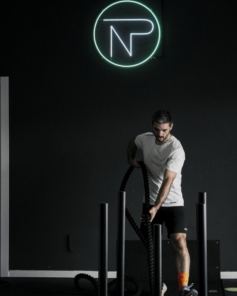 Strength class, sled work for HYROX in Barcelona